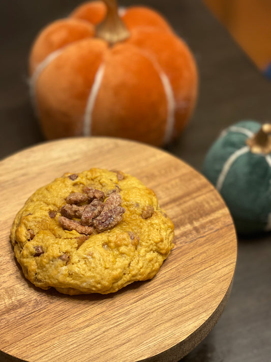 Pumpkin cream cheese praline cookie